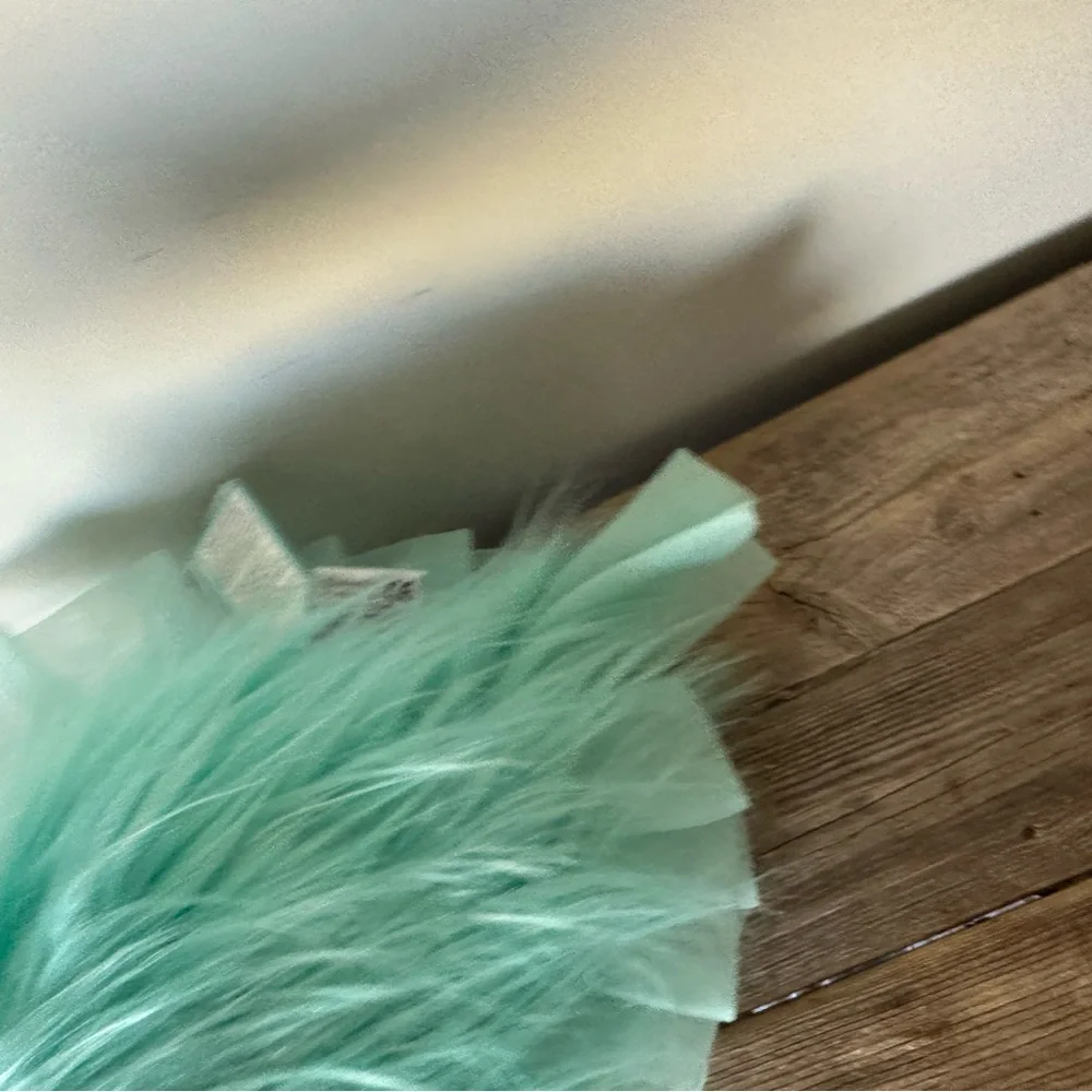 Jellycat Florrie Maflish Fish Plush RARE with faux fur and ruffles Teal NWT - Picture 5 of 10